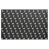 薬学の黒の記号 ファブリック (ファットクウォーター)