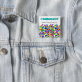 薬学の"幸せな丸薬"デザイン 缶バッジ (インサイチュ)