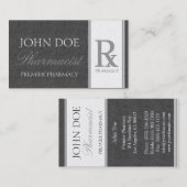 薬学を混合する薬剤師の規定 名刺 (正面/裏面)