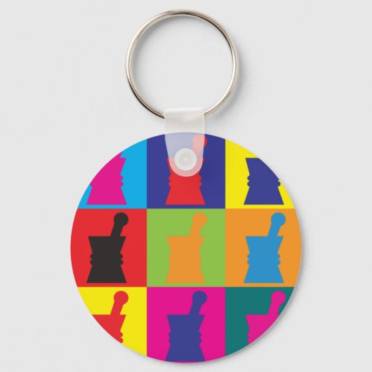 薬学ポップ・アートの芸術 キーホルダー (正面)