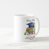 🎓薬学卒業お祝い 名前と学位をカスタマイズ コーヒーマグカップ (正面右)