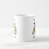 🎓薬学卒業お祝い 名前と学位をカスタマイズ コーヒーマグカップ (中央)