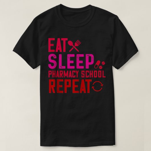 薬学博士後期課程の将来の薬剤師ギフト Tシャツ (デザイン正面)