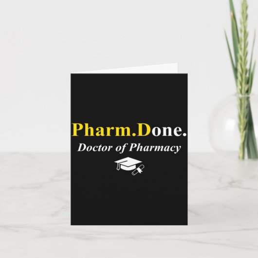薬学博士課程終了 薬学士（PharmD） カード (正面)