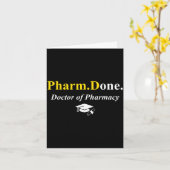 薬学博士課程終了 薬学士（PharmD） カード (黄色い花)