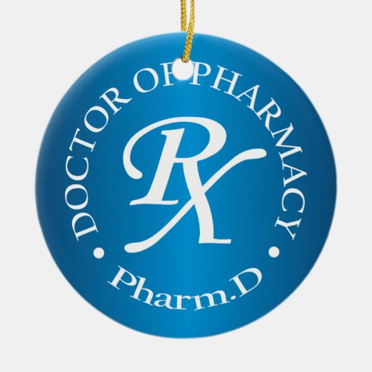 薬学博士 セラミックオーナメント (正面)