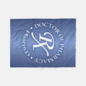 薬学博士 フリースブランケット (正面(横))