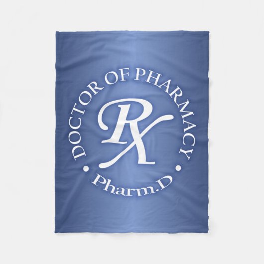 薬学博士 フリースブランケット (正面)