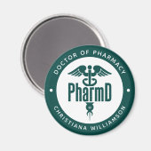 薬学博士 PharmD 卒業 薬剤師 マグネット (正面/裏面)