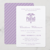 薬学博士PharmD薬学卒業 招待状 (正面/裏面)