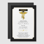 薬学大学薬剤師 |毒性学卒業 マグネット招待状 (正面/裏面)