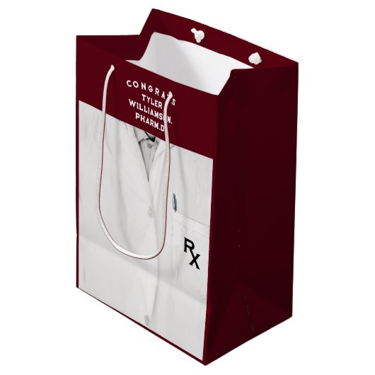 薬学学校卒業中抱き枕 ミディアムペーパーバッグ (正面アングル)