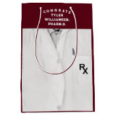 薬学学校卒業中抱き枕 ミディアムペーパーバッグ (正面)