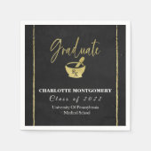 薬学学校卒業 スタンダードカクテルナプキン (正面)