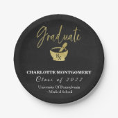 薬学学校卒業 ペーパープレート (正面)