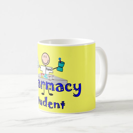 薬学学生のギフト コーヒーマグカップ (正面右)