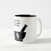 薬学学生のマグ ツートーンマグカップ (正面右)