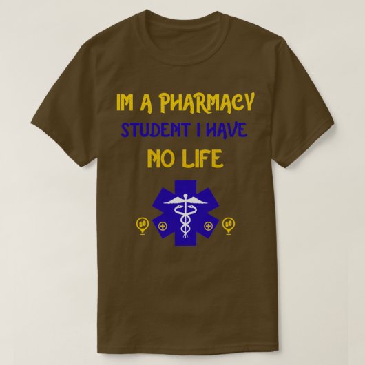 薬学学生の私は人生を持っていない97 Tシャツ (デザイン正面)