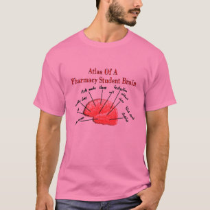 薬学学生の頭脳の地図書 Tシャツ