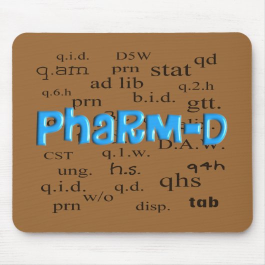 薬学学生のPharm-Dのギフト マウスパッド (正面)