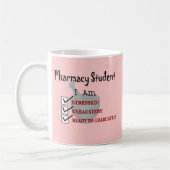 薬学学生は"卒業するために!用意します!! " コーヒーマグカップ (左)