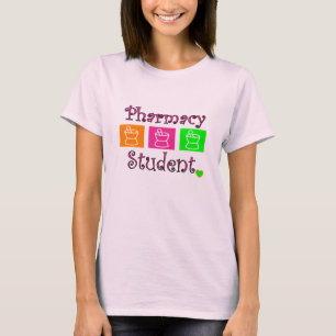 薬学学生Tシャツ、乳棒および乳鉢 Tシャツ