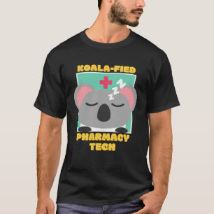 薬学技術かわいいコアラ薬局テック Tシャツ