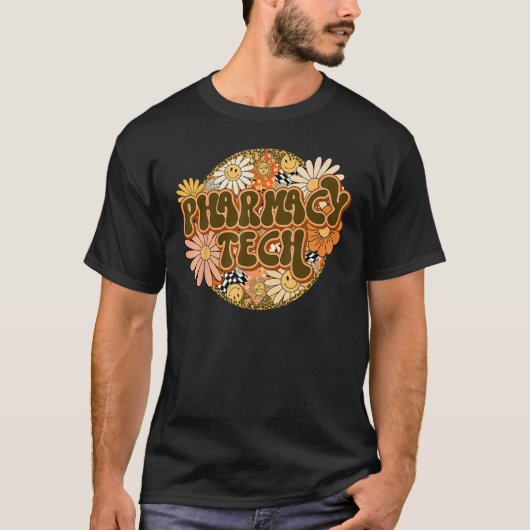 薬学技術者CPHT学校薬剤師Tech As Tシャツ (正面)