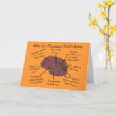 薬学技術脳地図 カード (黄色い花)