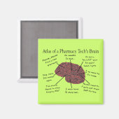 薬学技術脳地図 マグネット (正面/裏面)