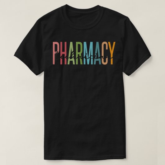 薬学技術認定薬局技術者 Tシャツ (デザイン正面)