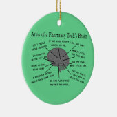 薬学技術「薬学のアトラス・オブ・テクノロジー・ブレイン」 セラミックオーナメント (右)