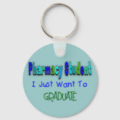 薬学部の学生「卒業したい」 キーホルダー (正面)