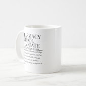 薬学部卒業生 コーヒーマグカップ (正面左)