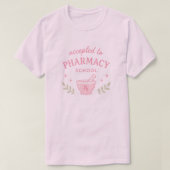 薬学部合格、未来の薬剤師 Tシャツ (デザイン正面)
