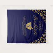 薬学部 ブルーゴールド 卒業式 背景 タペストリー (正面(横))