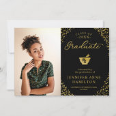 薬学院の卒業発表写真 招待状 (正面)