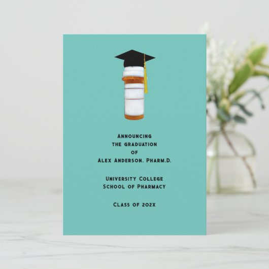 薬学院の卒業発表 招待状 (スタンド正面)