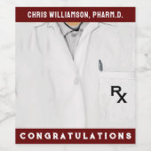 薬学院卒業ワインラベル ワインラベル (シングルラベル)