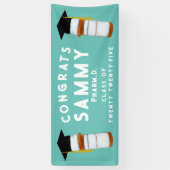 薬学院卒業薬剤師おめでとう 横断幕 (縦)