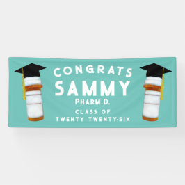 薬学院卒業薬剤師おめでとう 横断幕