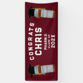 薬学院卒業薬剤師おめでとう 横断幕 (縦)