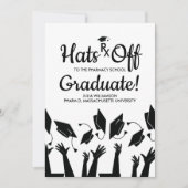 薬学院Rxグラード写真卒業パーティー 招待状 (正面)