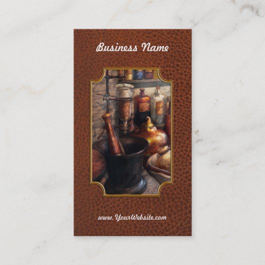 薬学-乳棒-薬理学 名刺 (正面)