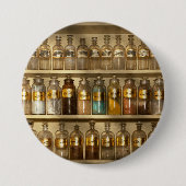 薬学-店の家具 缶バッジ (正面)