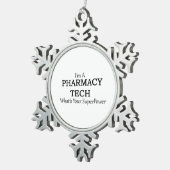 薬学TECH スノーフレークピューターオーナメント (右)