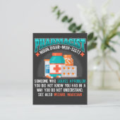 薬局おもしろい専門医 ポストカード (スタンド正面)