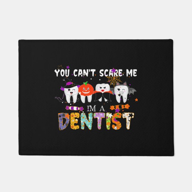 薬局おもしろい技師薬剤師ハロウィーン ドアマット (正面)