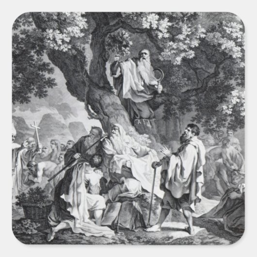 薬局かブリトン人の回心 スクエアシール (正面)