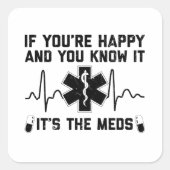 薬局ことわざ |薬剤師の薬局ギフト スクエアシール (正面)